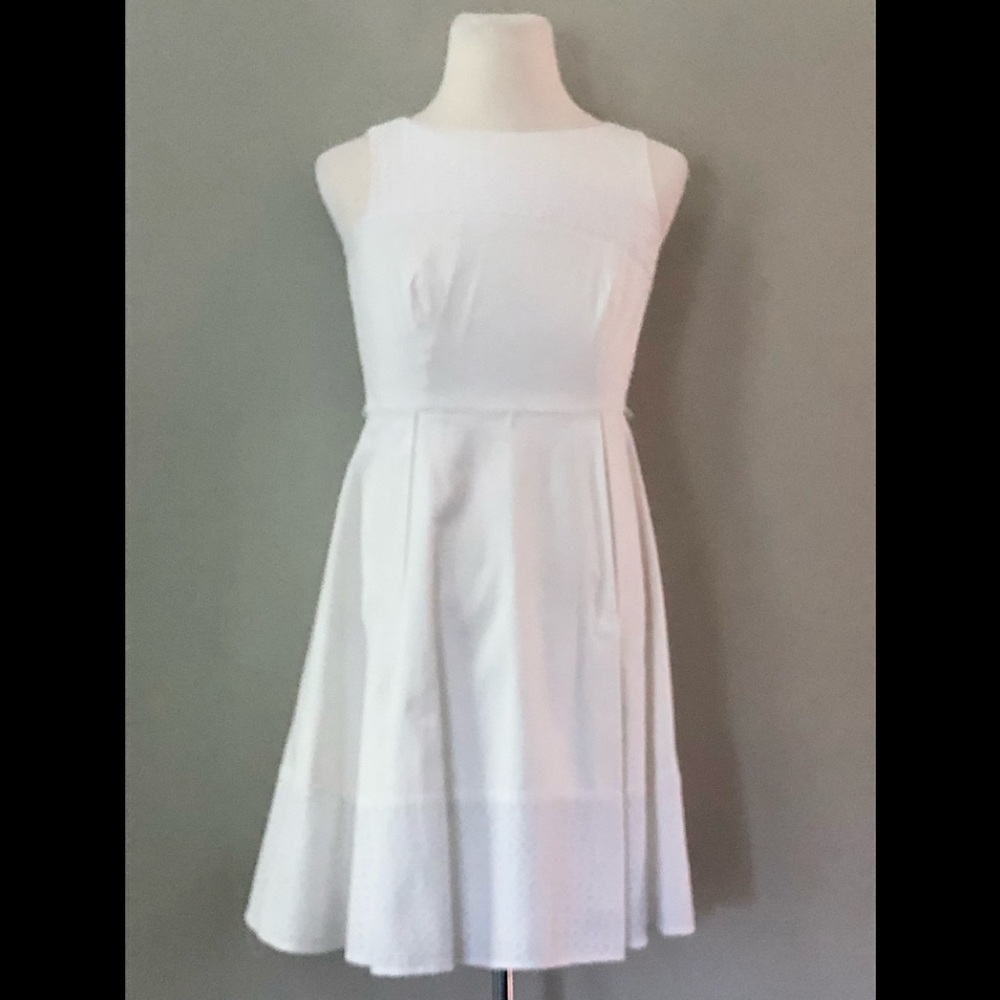 Calvin Klein White Sleeveless Dress